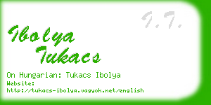 ibolya tukacs business card